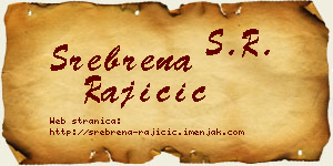 Srebrena Rajičić vizit kartica